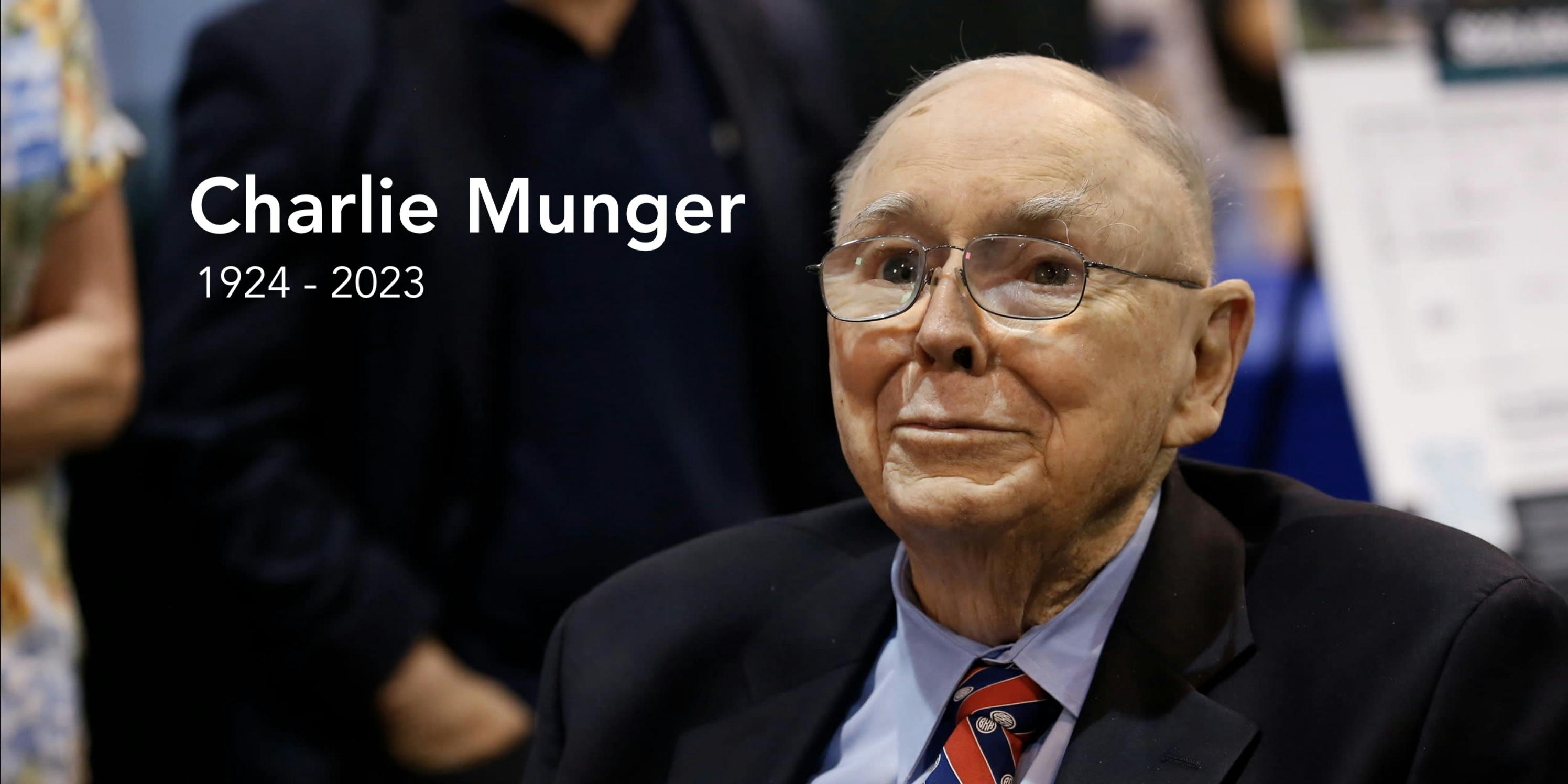Cover image for Remembering Charlie Munger